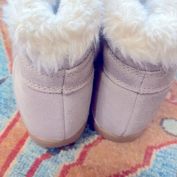 Zara TRF Faux Fur Wedge Booties Size 38 - Picture 3 of 6